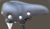 two spring saddle with rivet